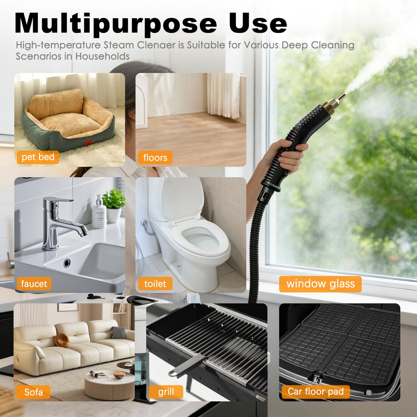 OEM/ODM steam cleaner- cleans oil stains on kitchen, indoor and home floors